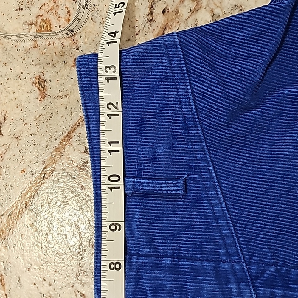 LIZSPORT Royal Blue A-Line Corduroy Skirt 6 - Picture 7 of 8